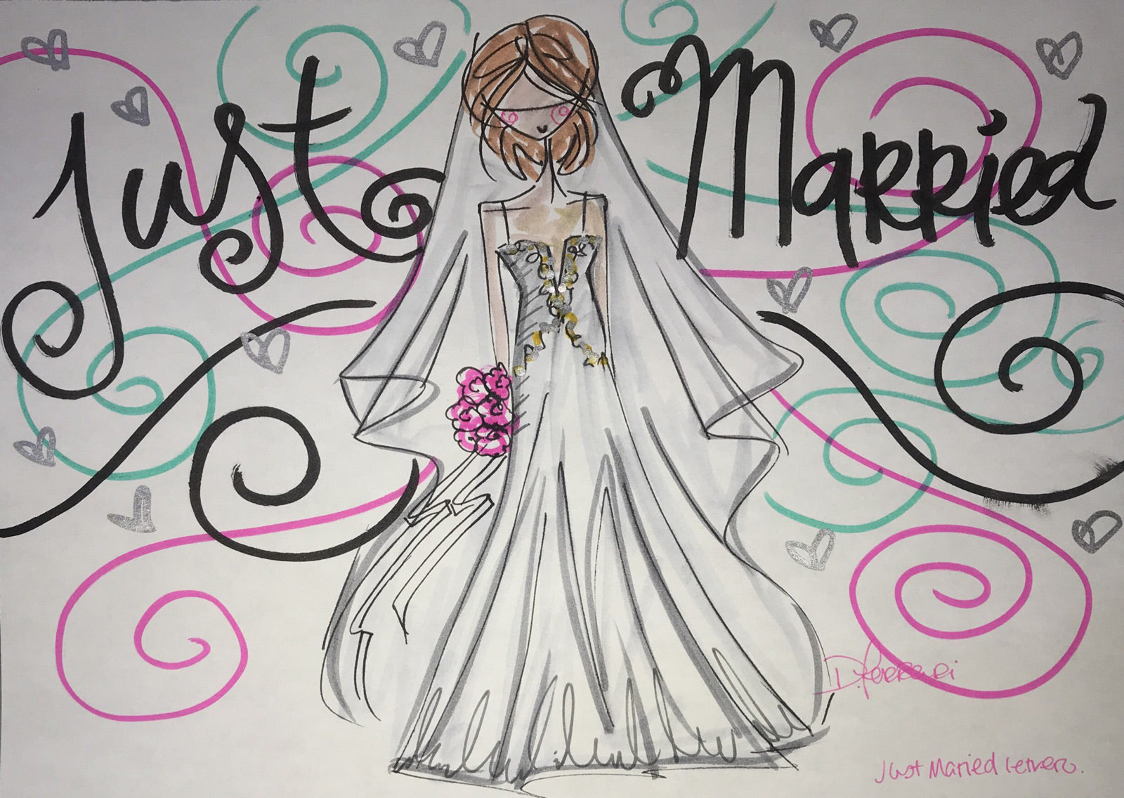 Letrero Just Married