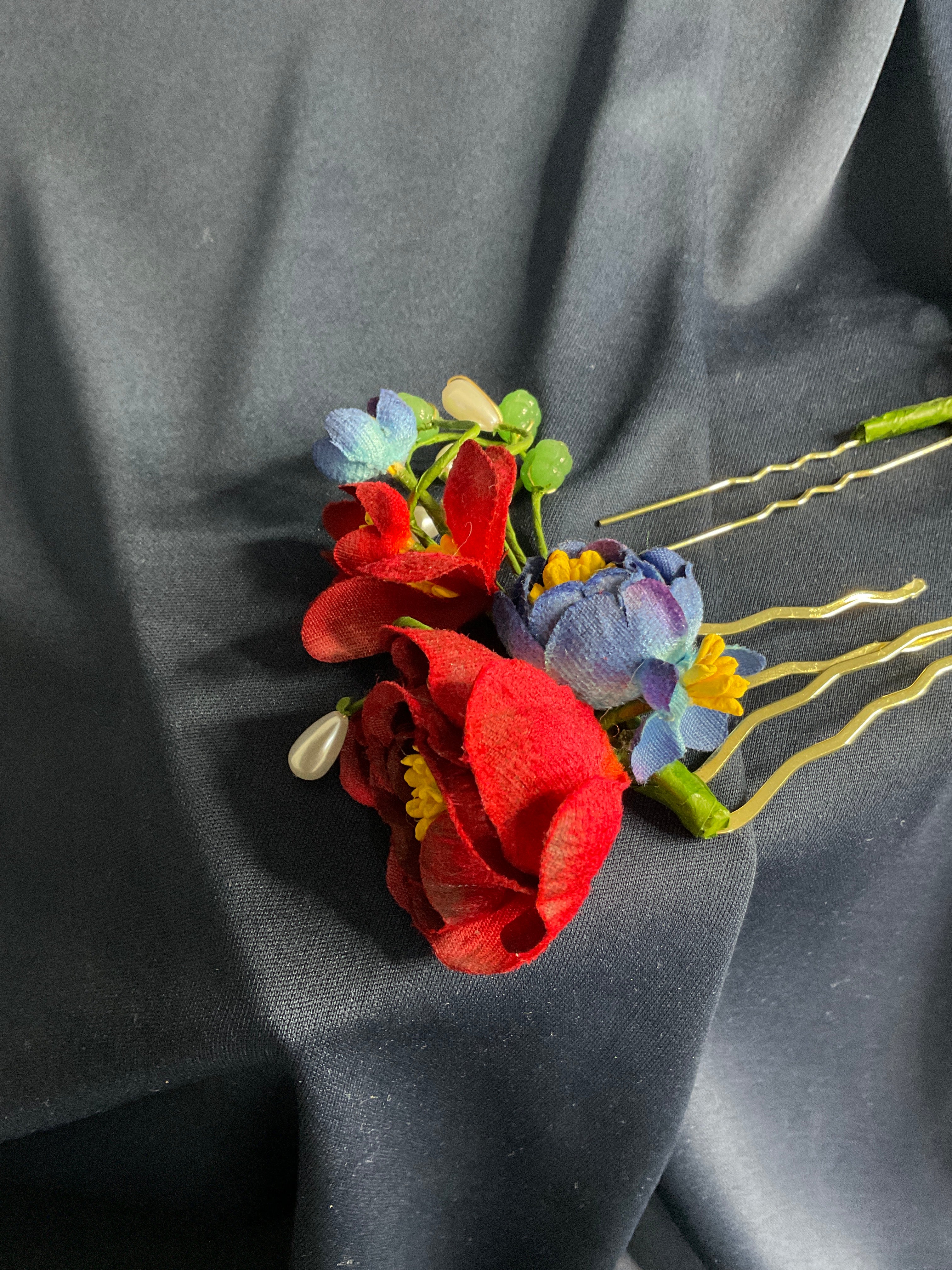 Tocado juego de tres colores primarios