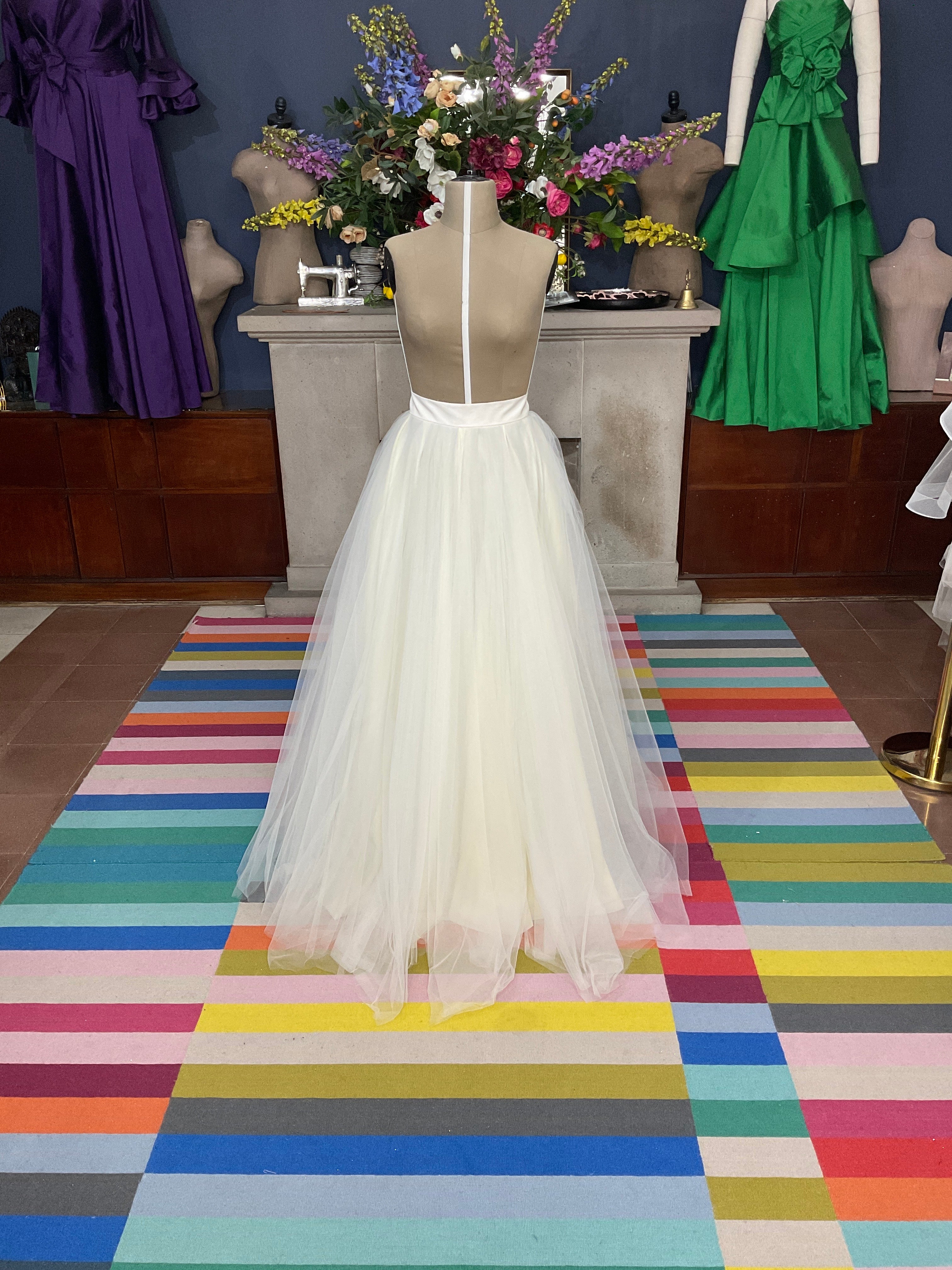 Falda Liliane blanco