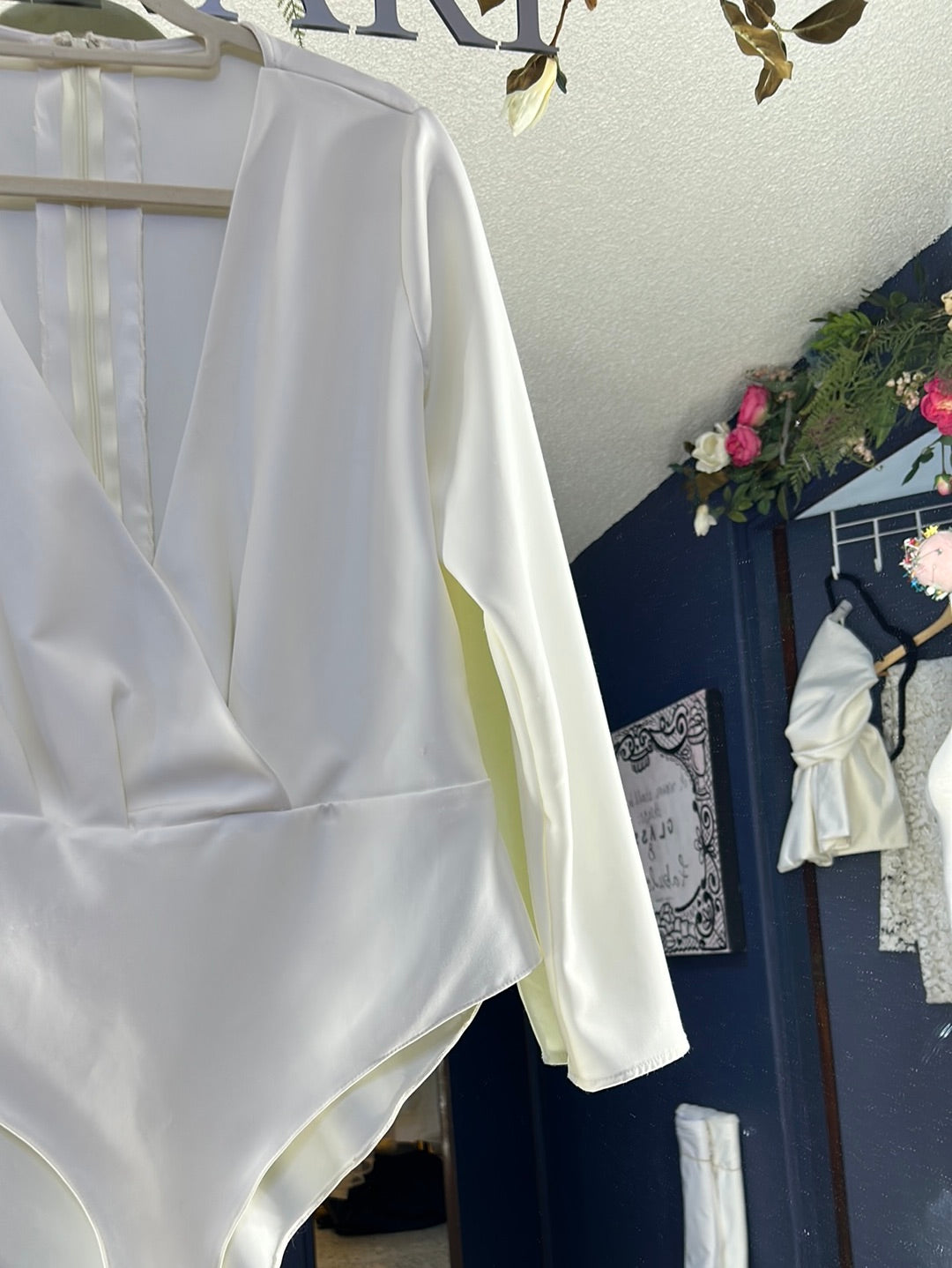 Body crossi crepé seda