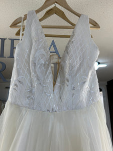 Stella Blanco y hueso vestido de novia
