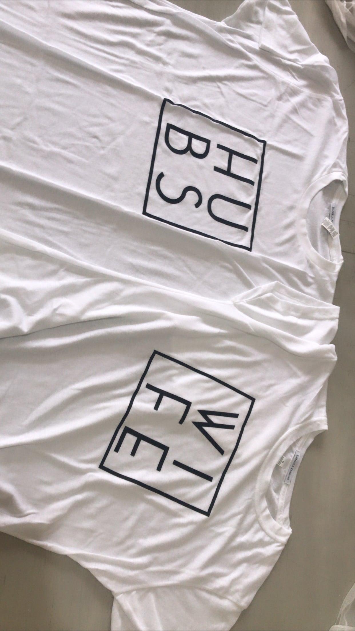 Wife and Hubs  T-shirt