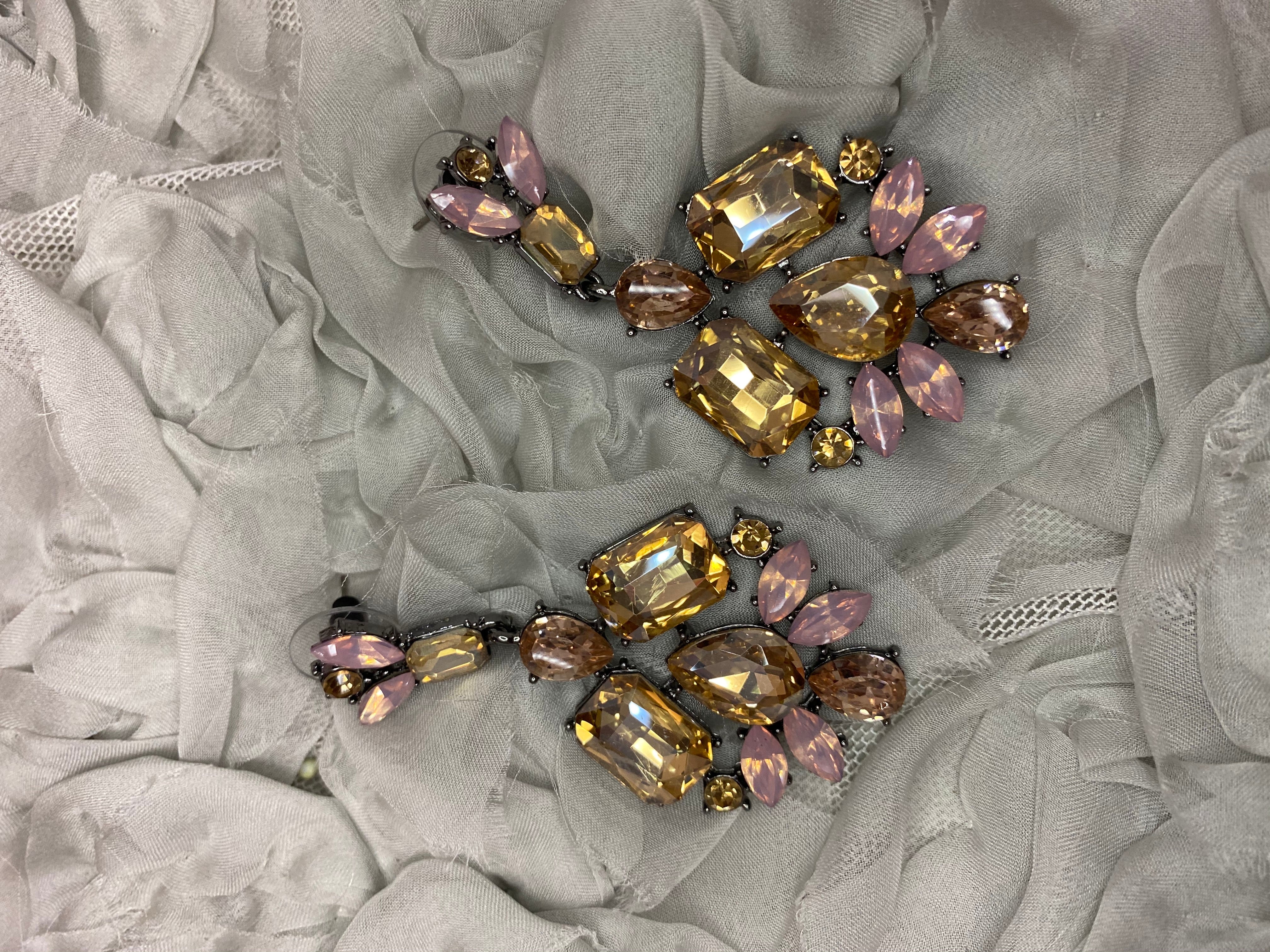 Candelabro geométrico rose gold