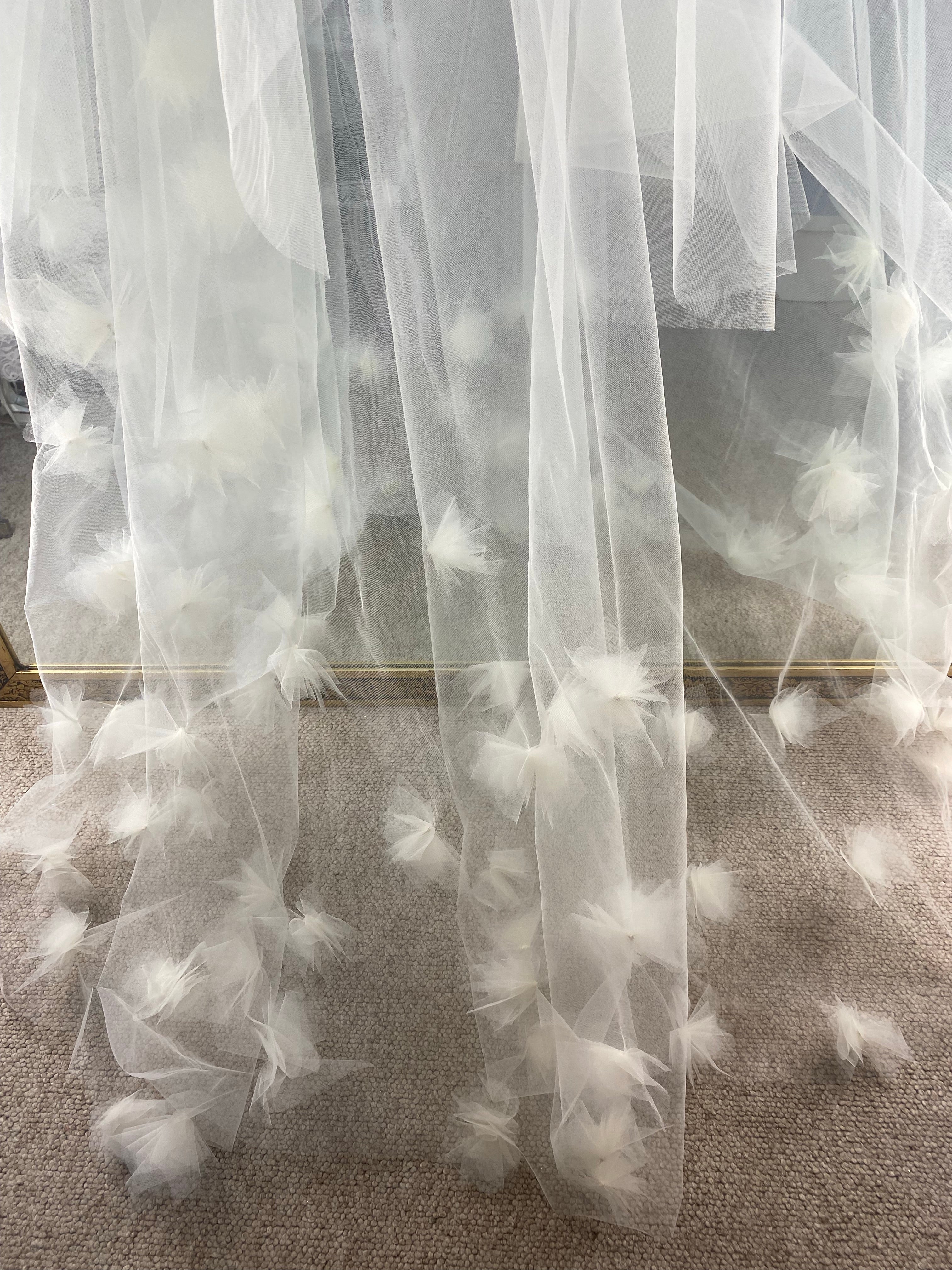 Velo pompones 2mts más velado