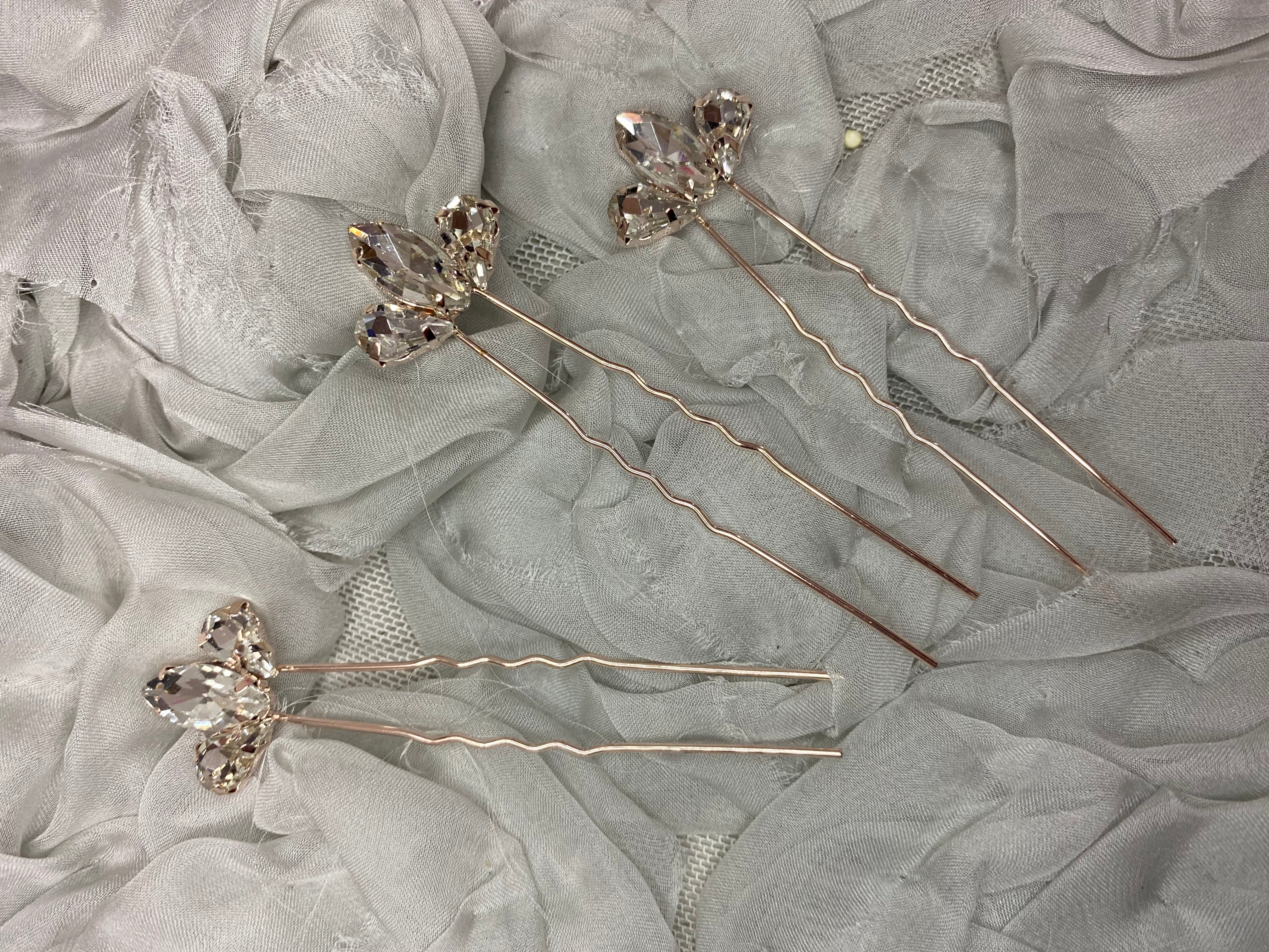 Trío horquillas Flor de Lis