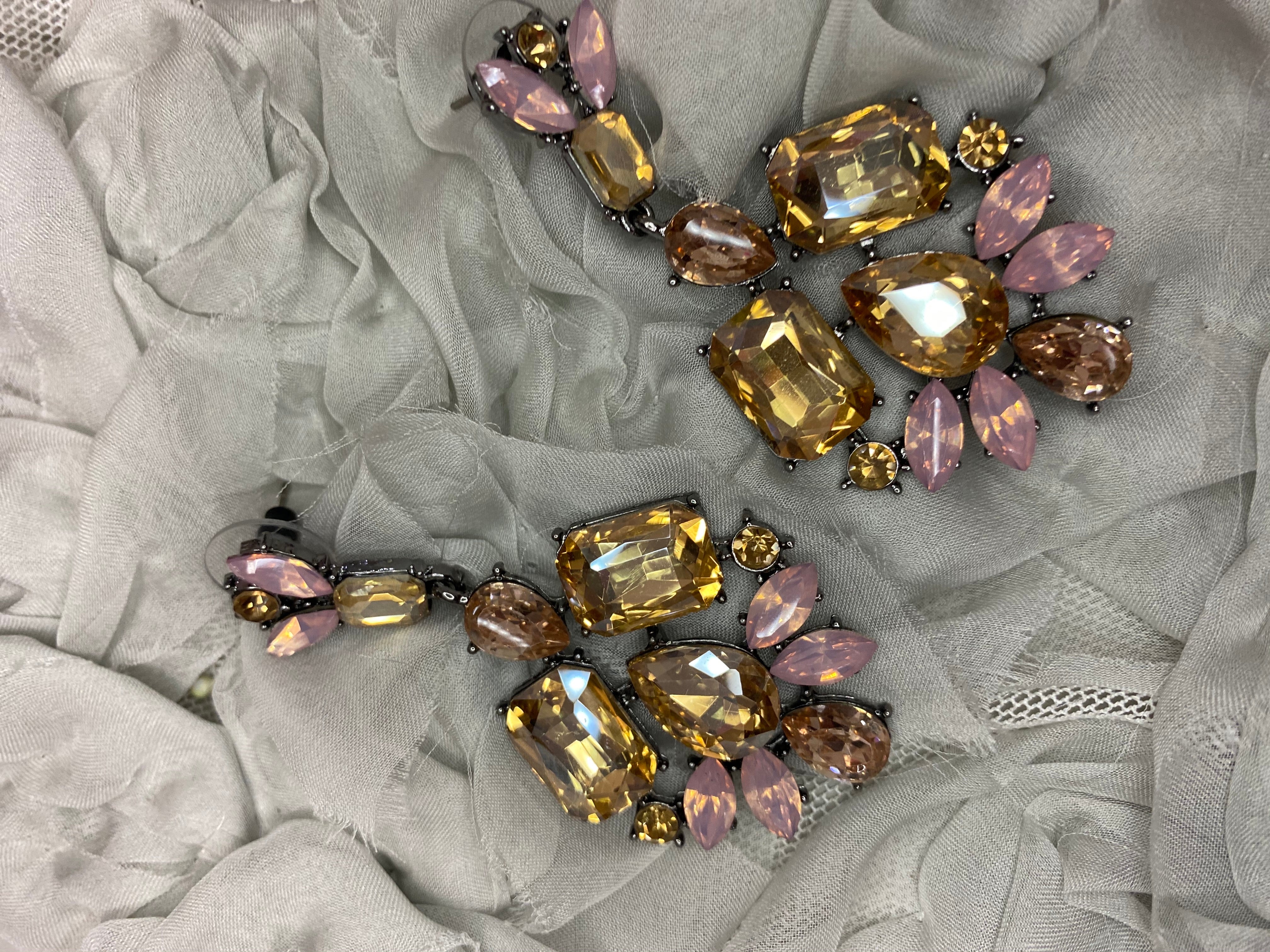 Candelabro geométrico rose gold