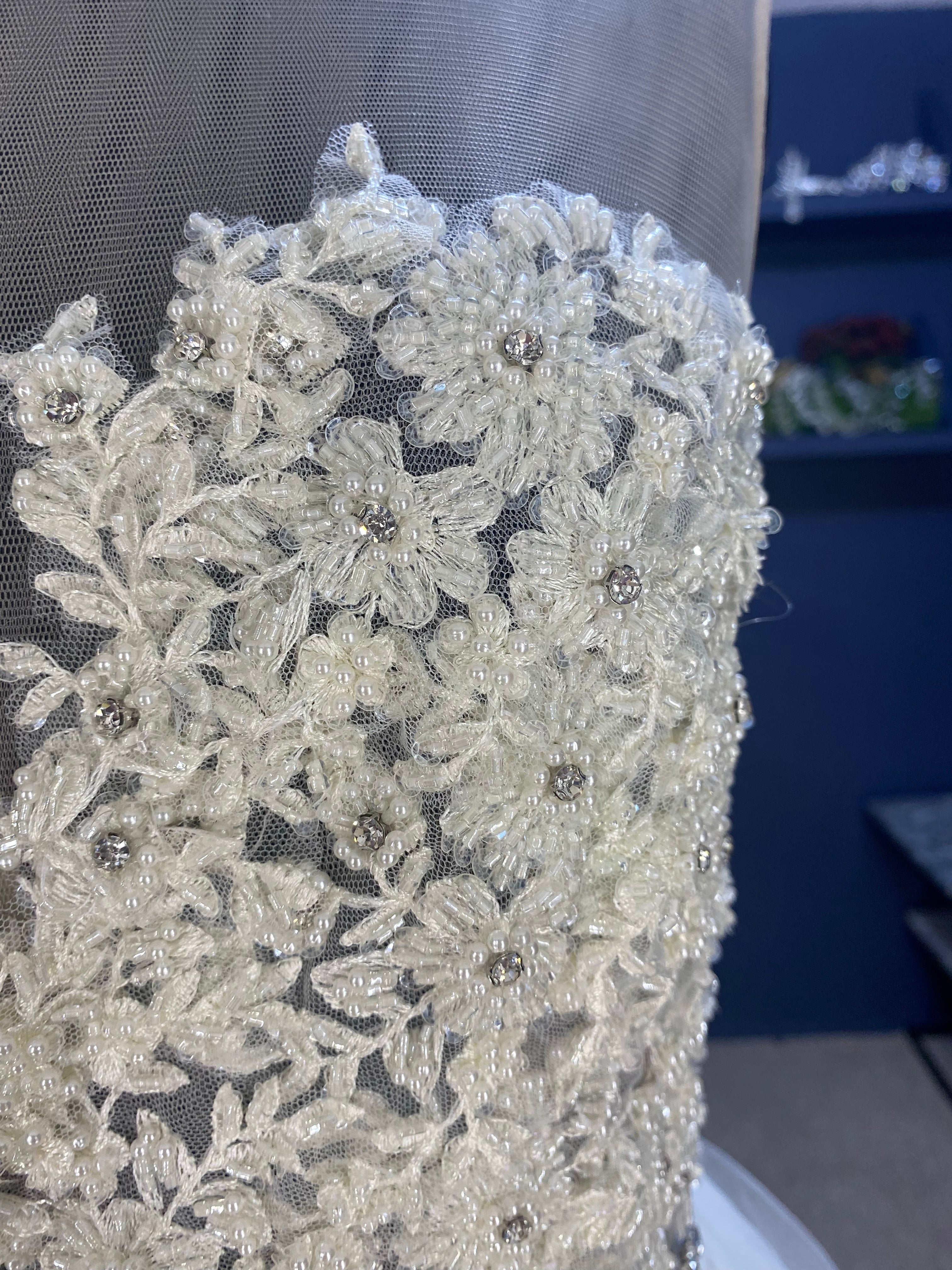 Garriré vestido de novia transparencias