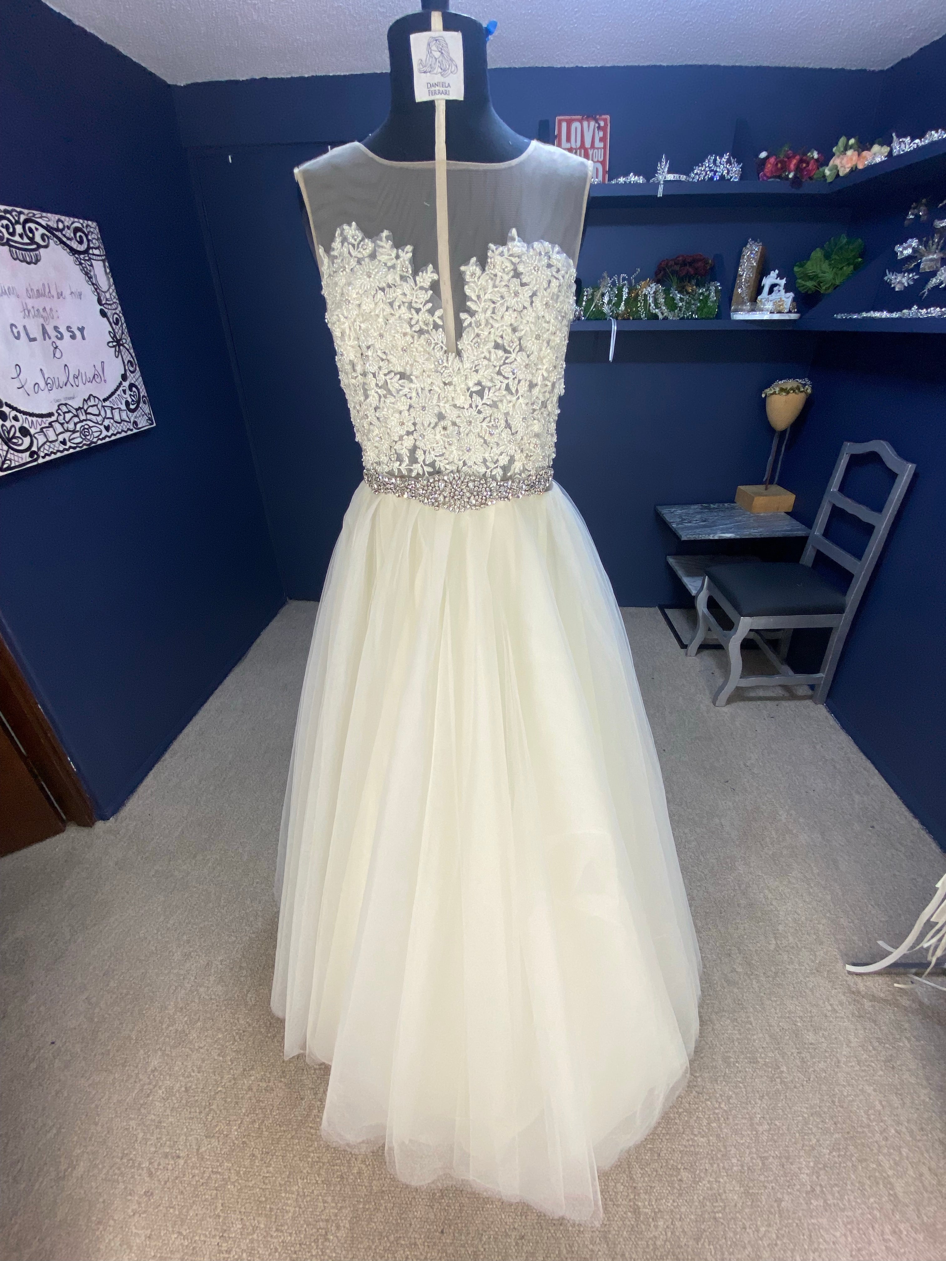 Garriré vestido de novia transparencias