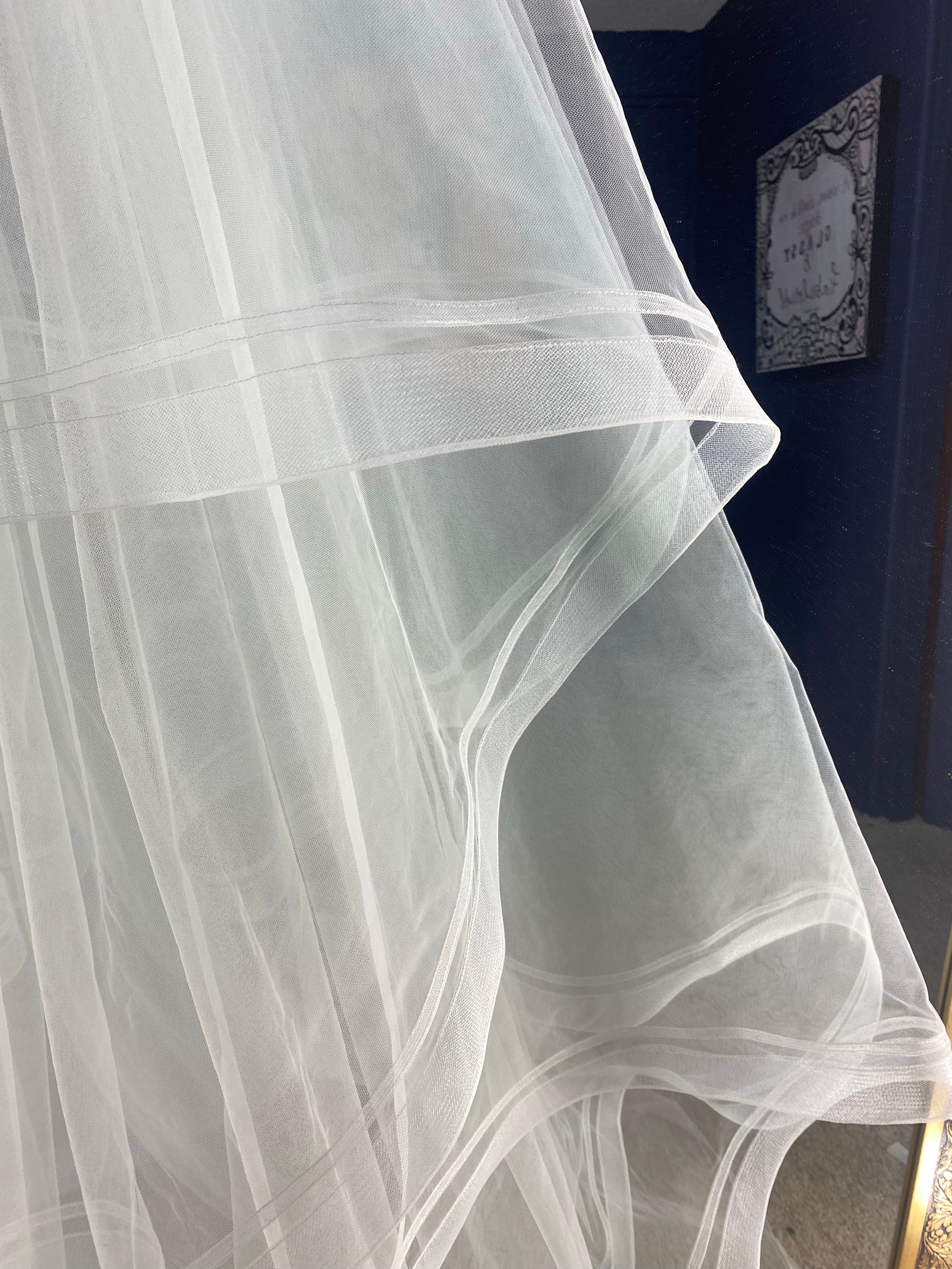 Velo doble crin mediano y chico largo catedral