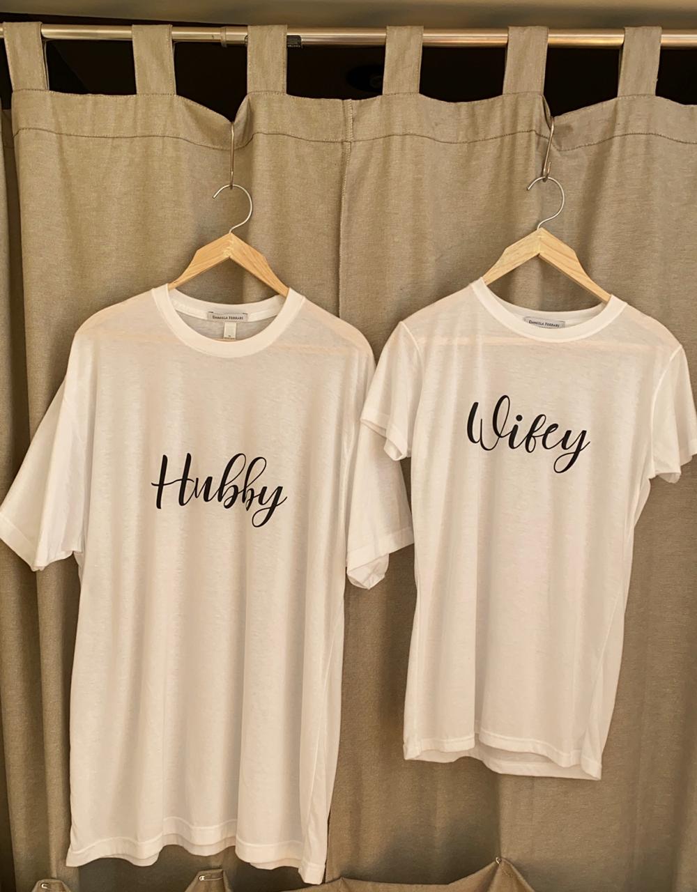 T-SHIRT HUBBY/WIFEY