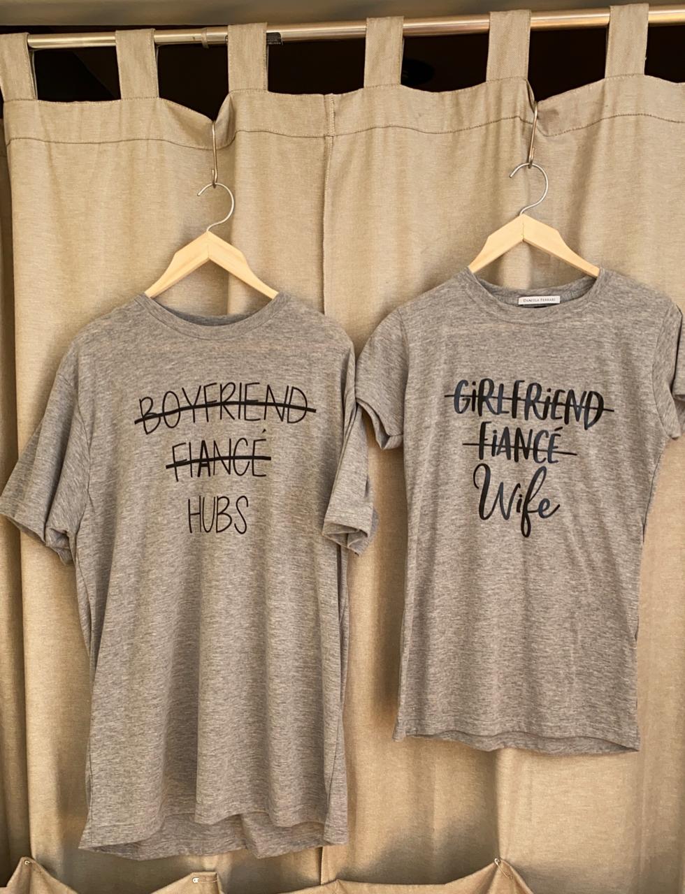 T-SHIRT AND NOW HUBS AND WIFE