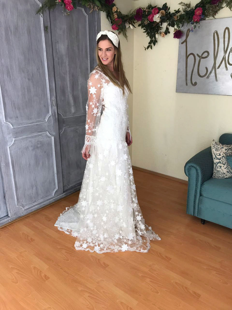 Boho Stars Vestido de novia SOLD