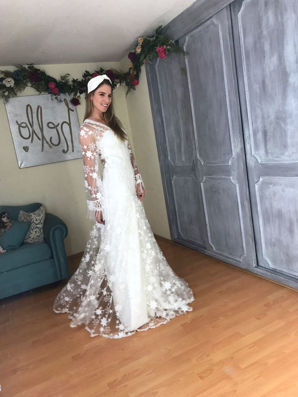 Boho Stars Vestido de novia SOLD