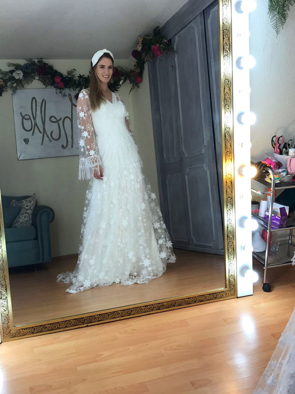 Boho Stars Vestido de novia SOLD