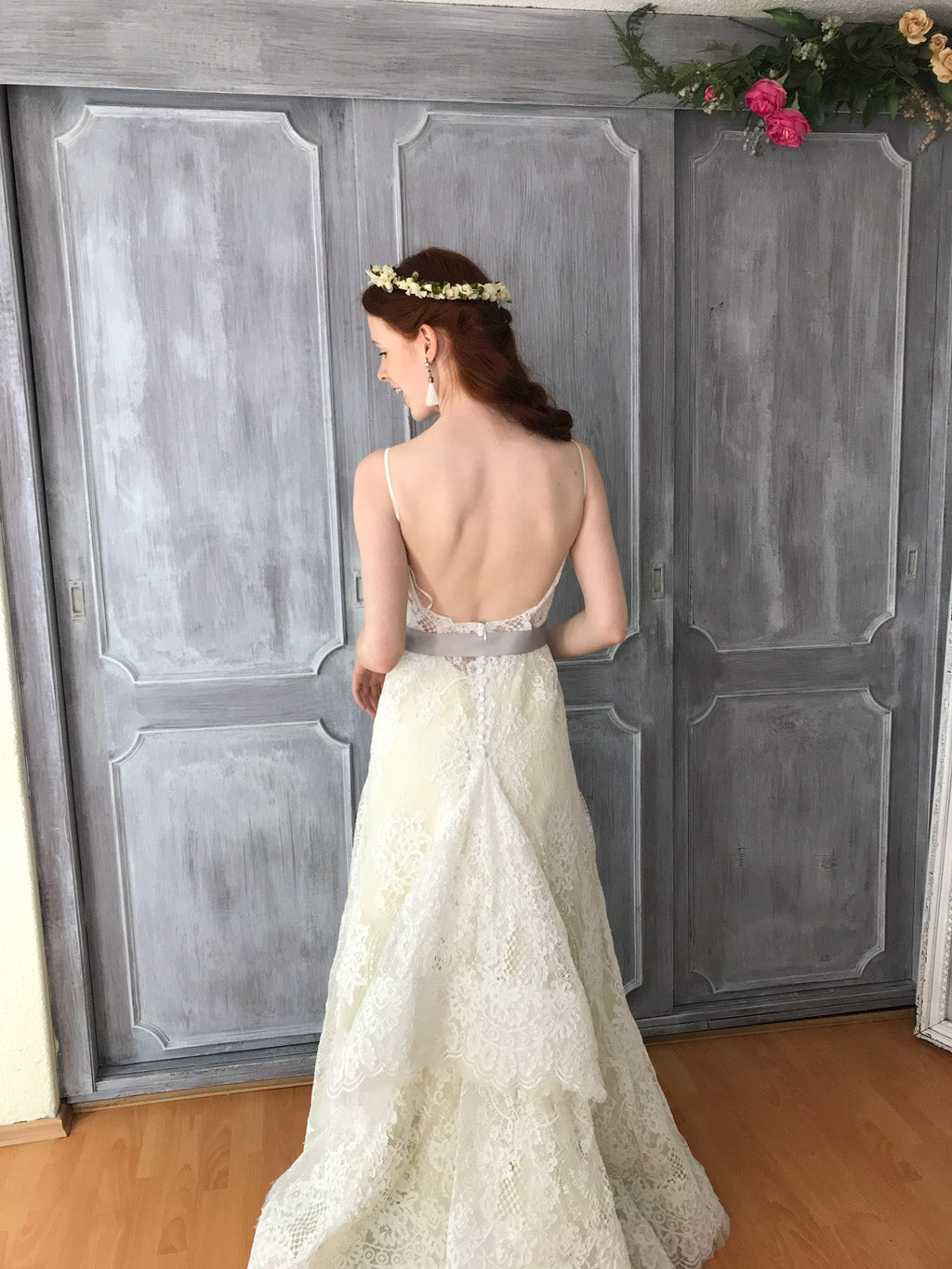 Chantilly Sevillana vestido de novia