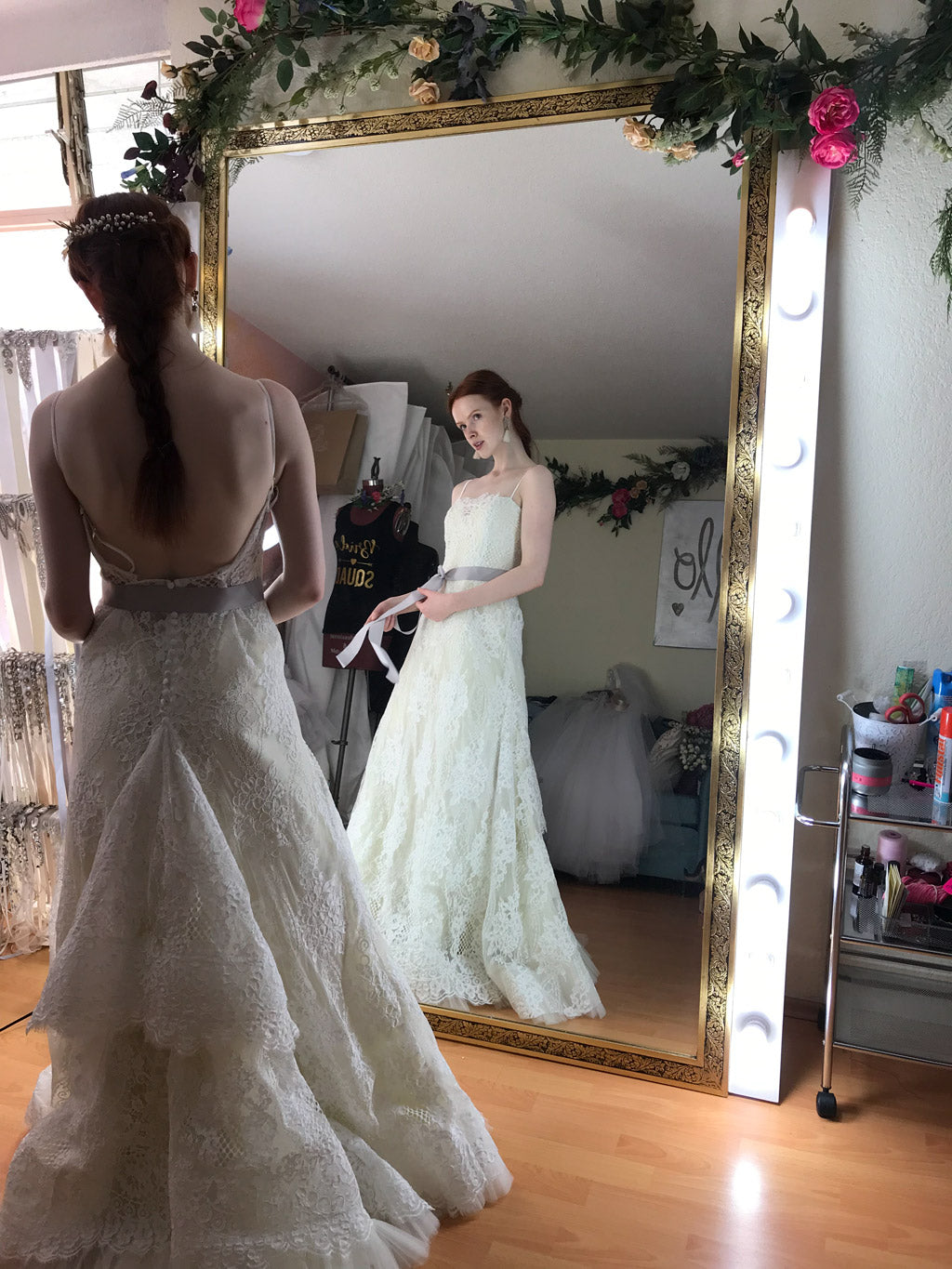 Chantilly Sevillana vestido de novia