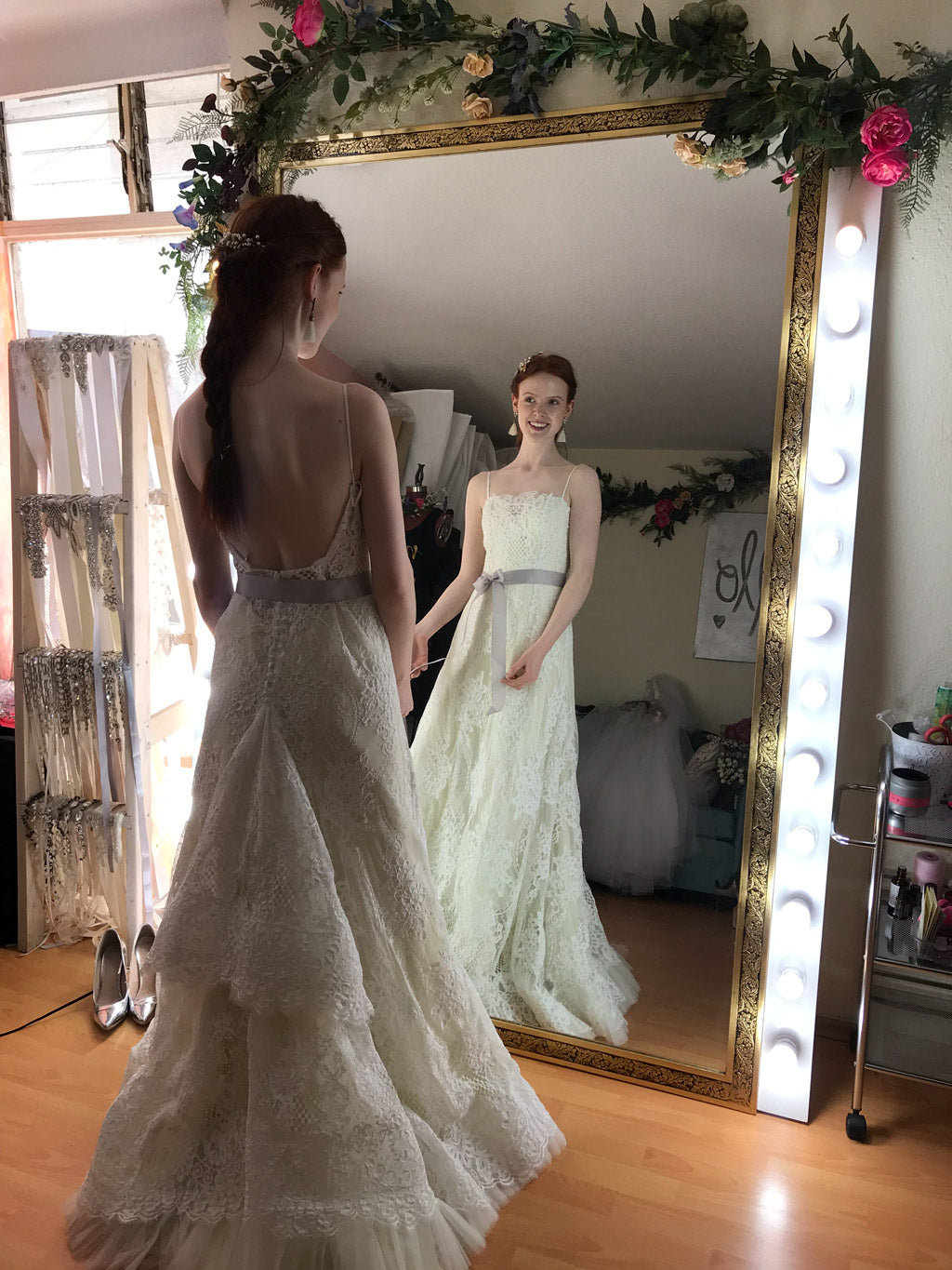 Chantilly Sevillana vestido de novia