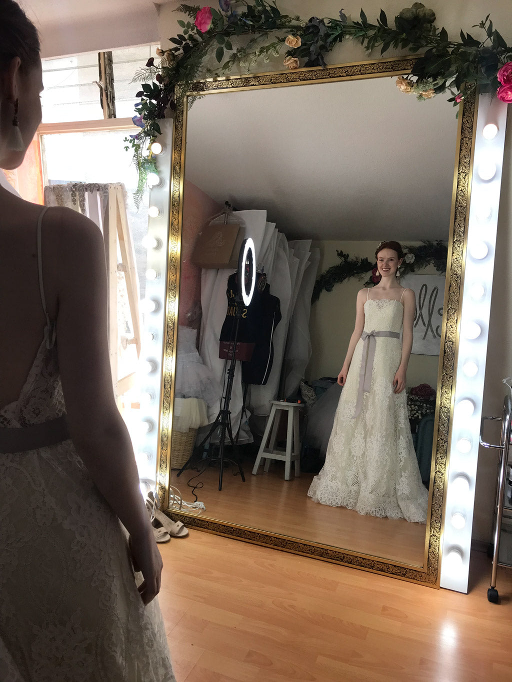 Chantilly Sevillana vestido de novia