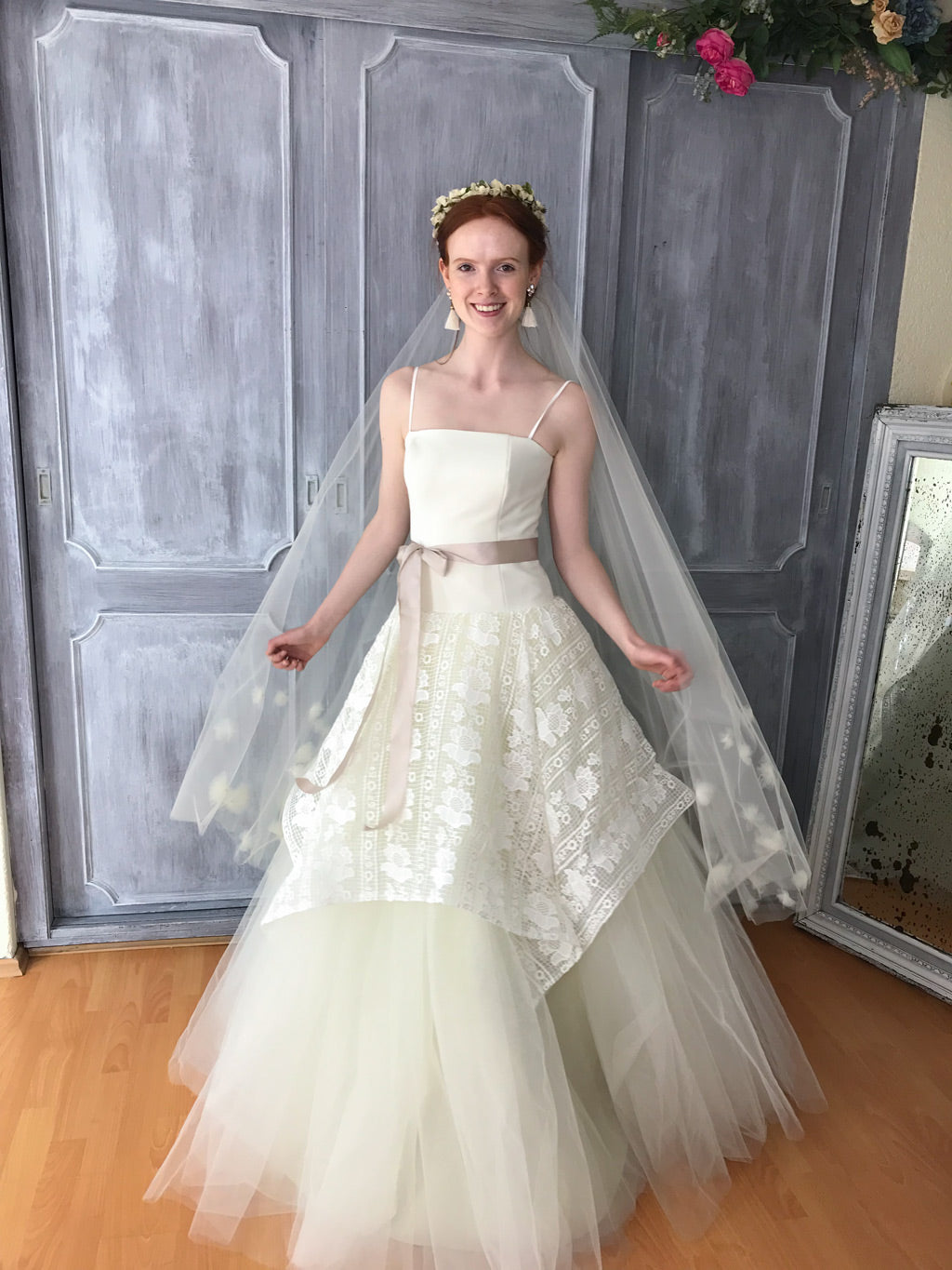 Oaxaca Vestido de novia  crepe tulle