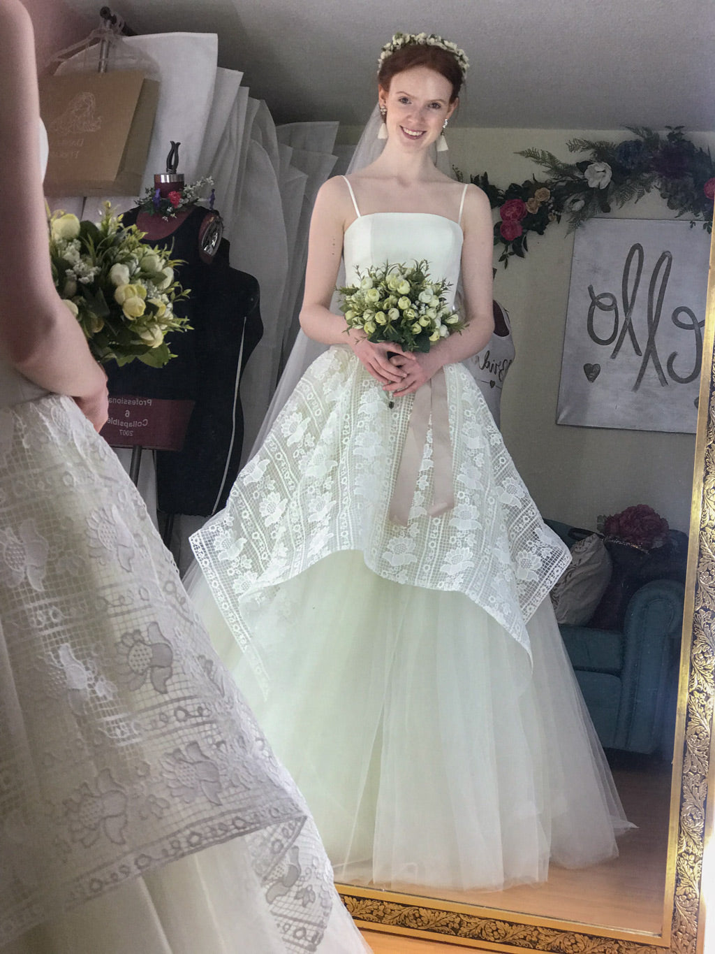Oaxaca Vestido de novia  crepe tulle