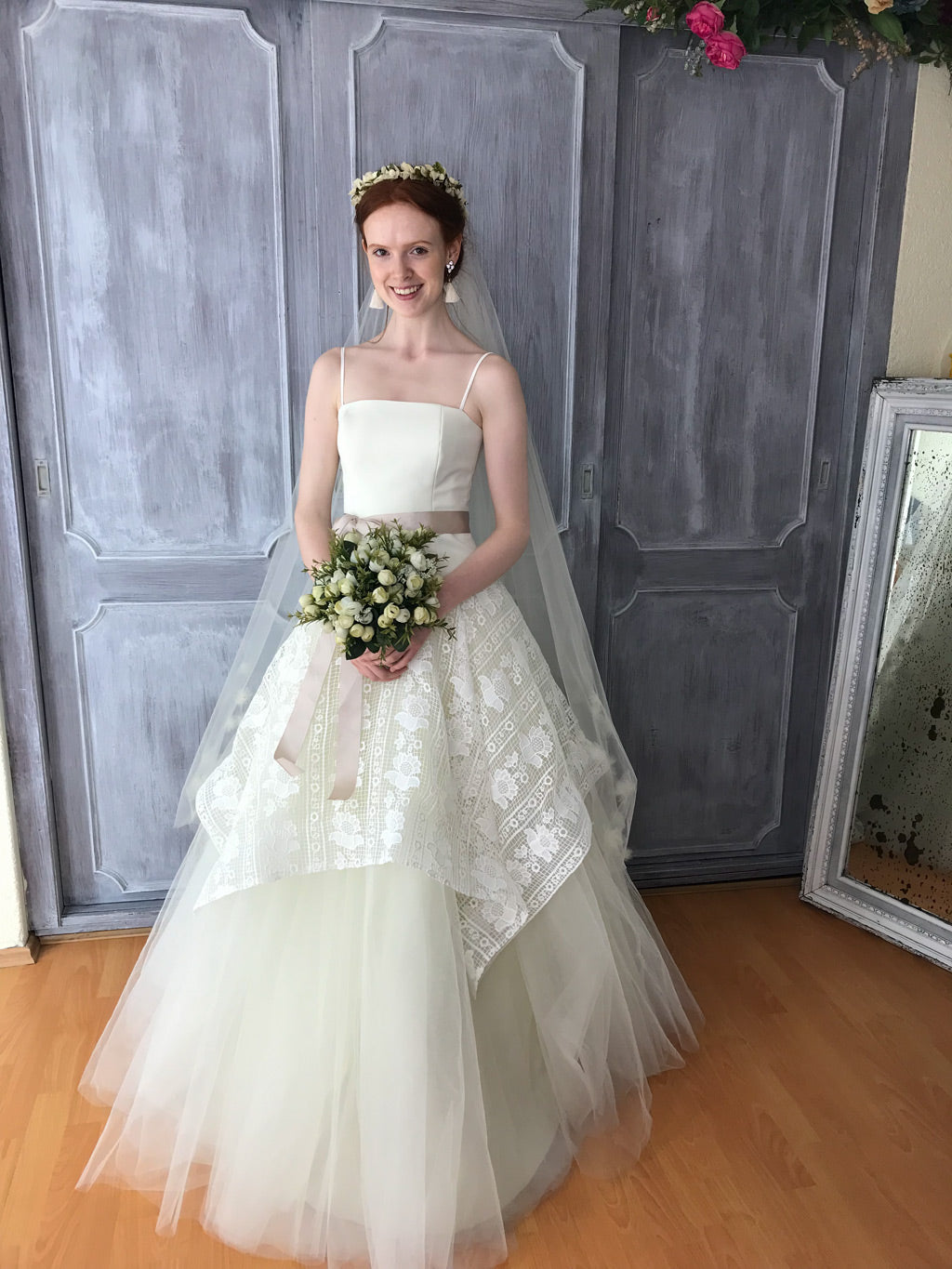 Oaxaca Vestido de novia  crepe tulle