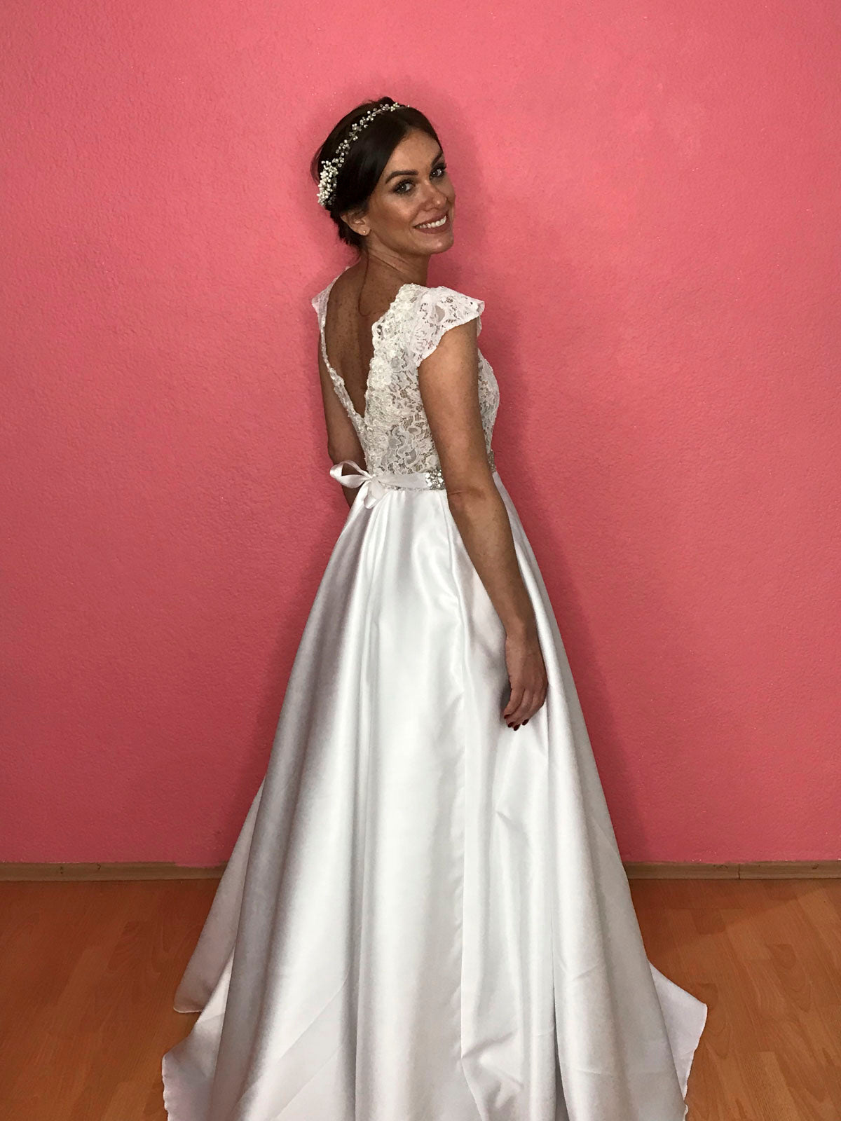 Fraggia Vestido de novia Encaje Mikado SOLD