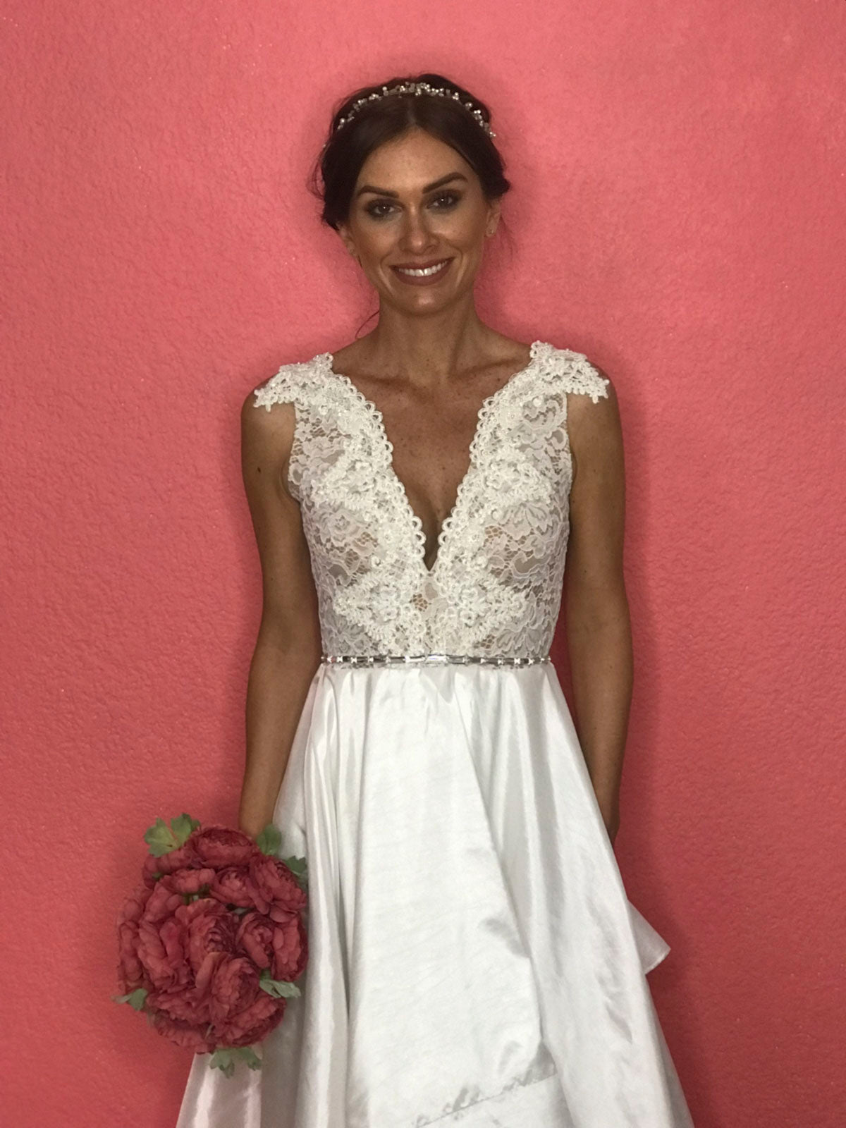 Mar Vestido de novia Encaje Tafetta SOLD