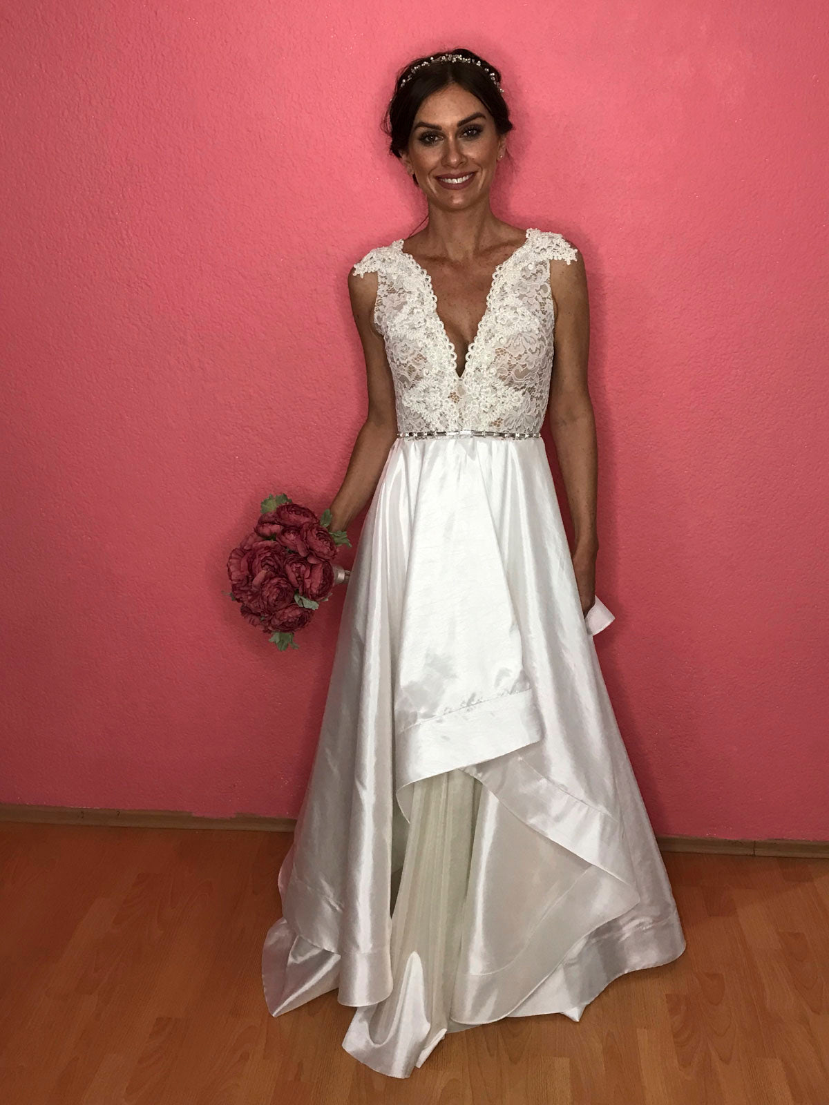 Mar Vestido de novia Encaje Tafetta SOLD