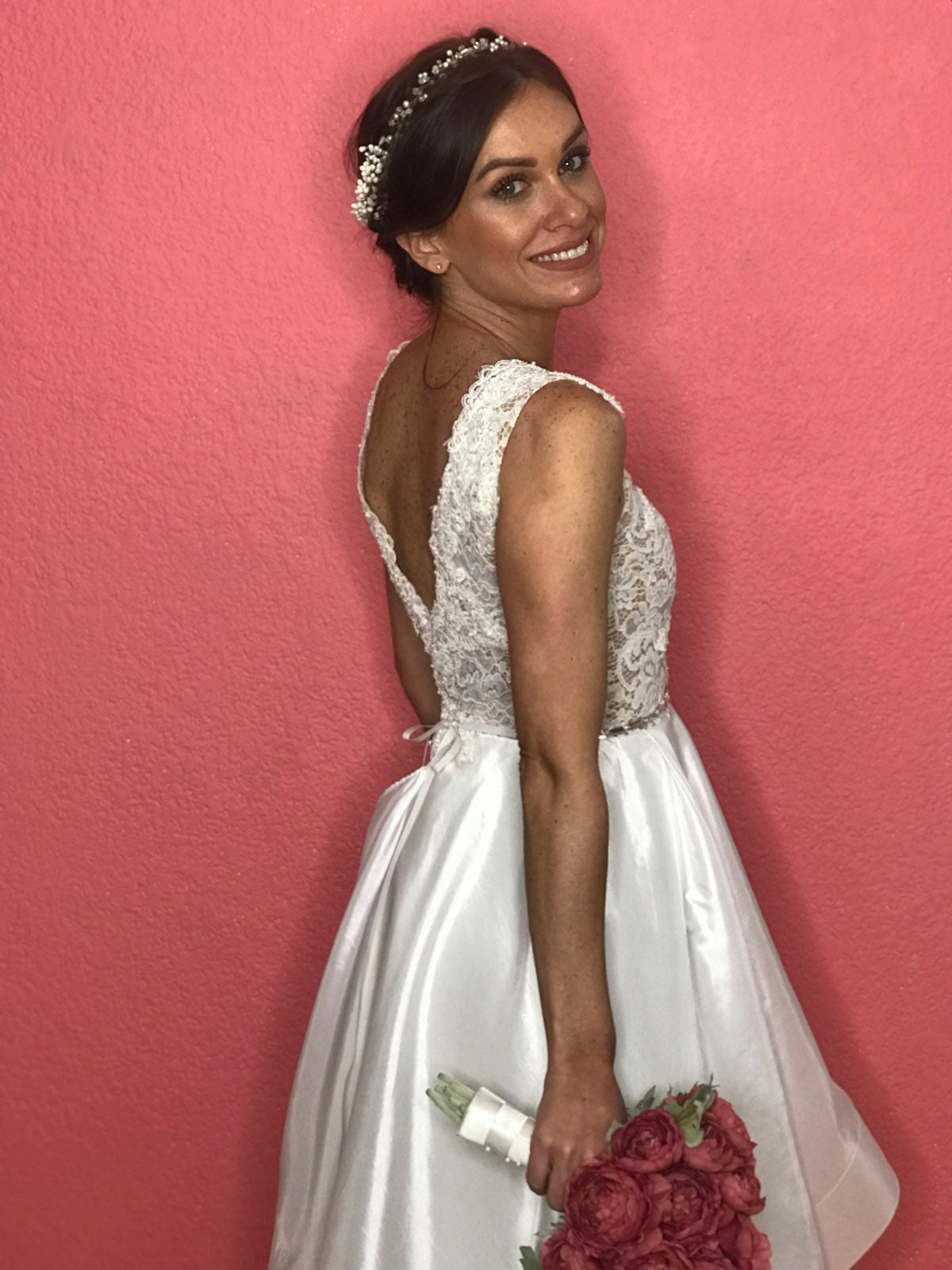 Mar Vestido de novia Encaje Tafetta SOLD