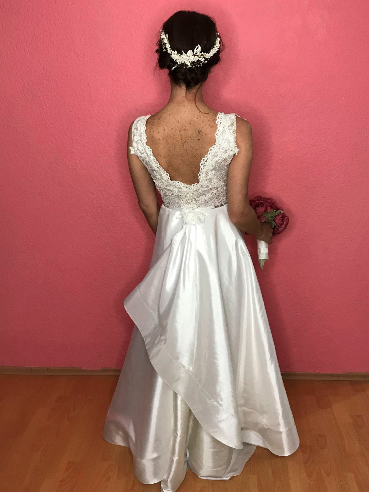 Mar Vestido de novia Encaje Tafetta SOLD