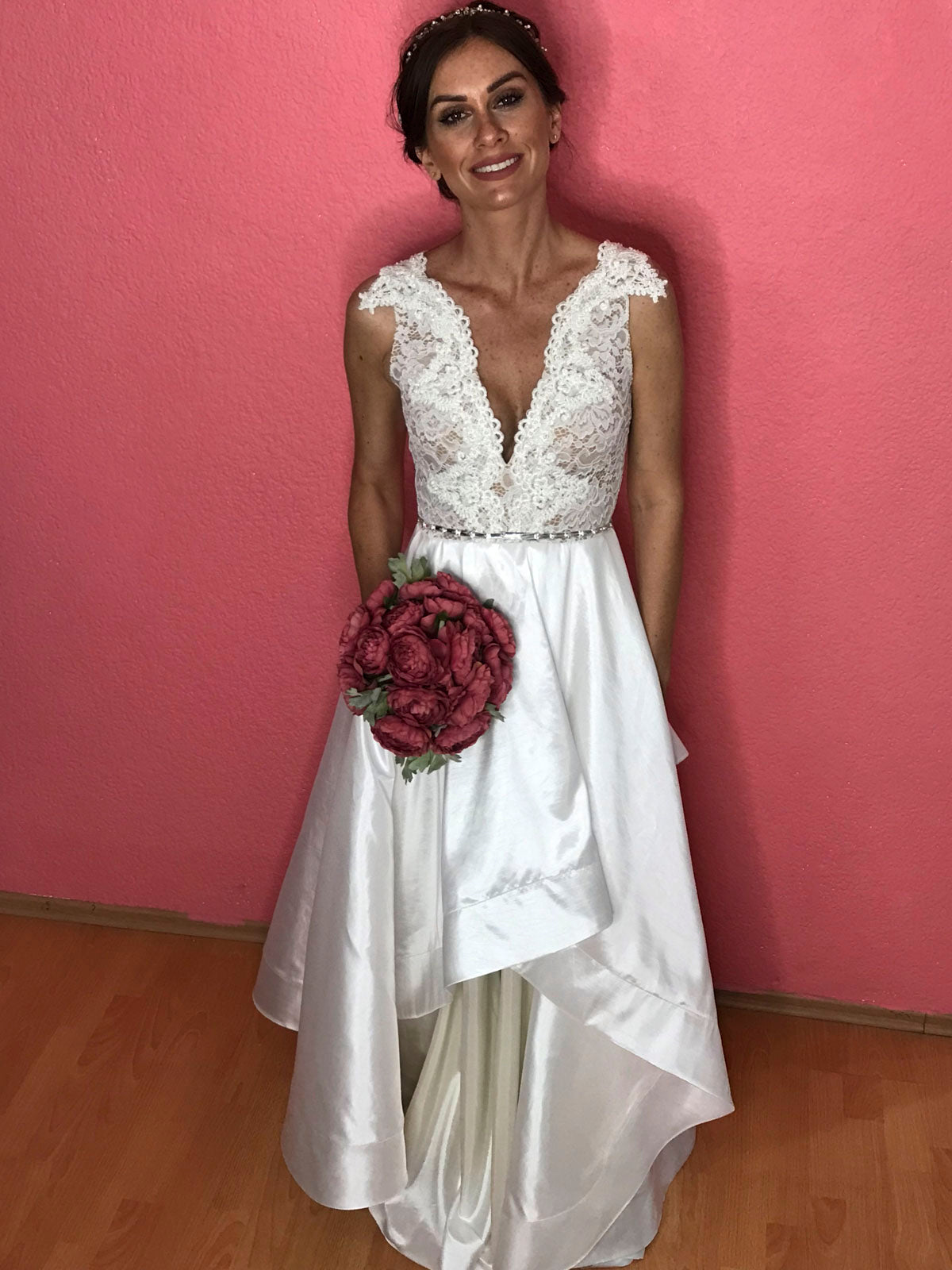 Mar Vestido de novia Encaje Tafetta SOLD