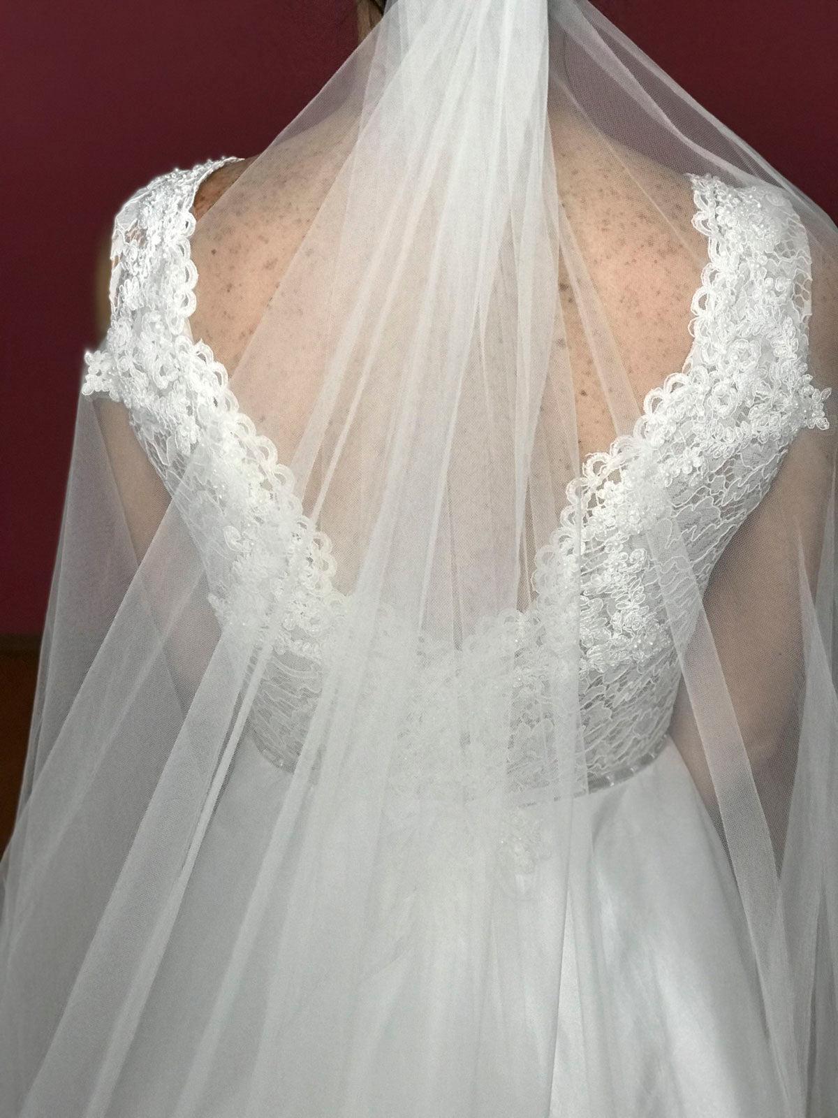 Mar Vestido de novia Encaje Tafetta SOLD